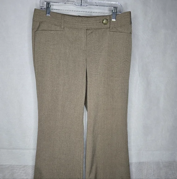 kim k brown leather dress Women's Careerwear Wide Legged Khaki Pants